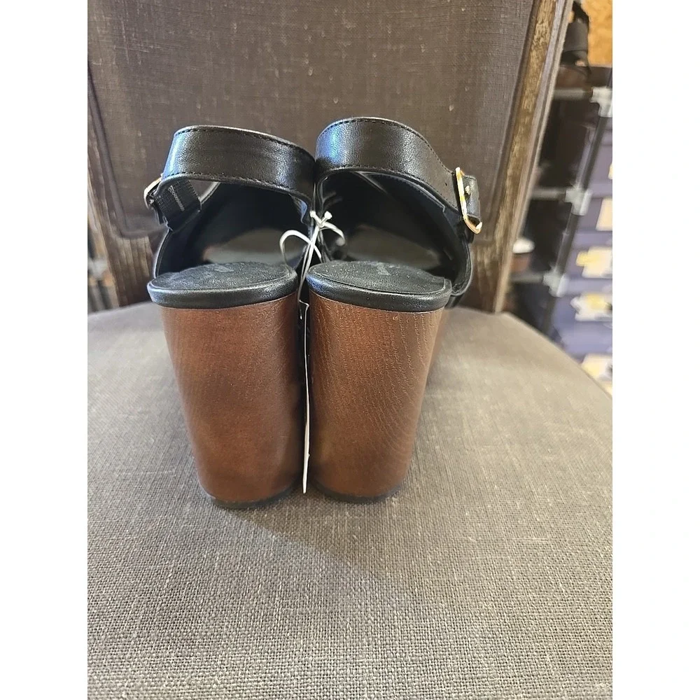 Women's Naomi Wood Wedge Heels with Memory Foam Insole Universal Thread Size 8.5